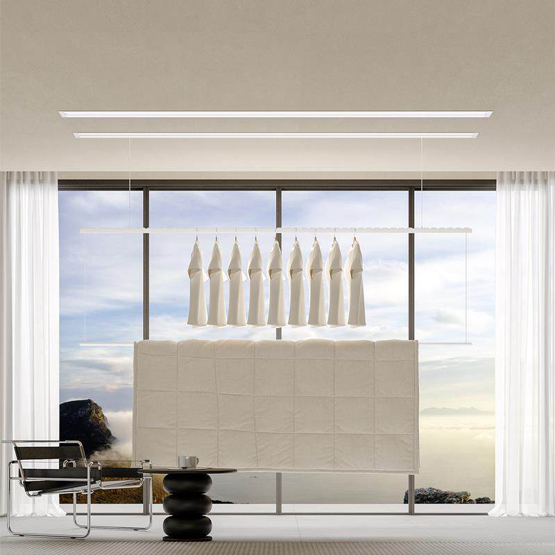 机隐形衣架电动声衣被同晒控阳台家用遥控升降晾隐藏悬式天花板嵌