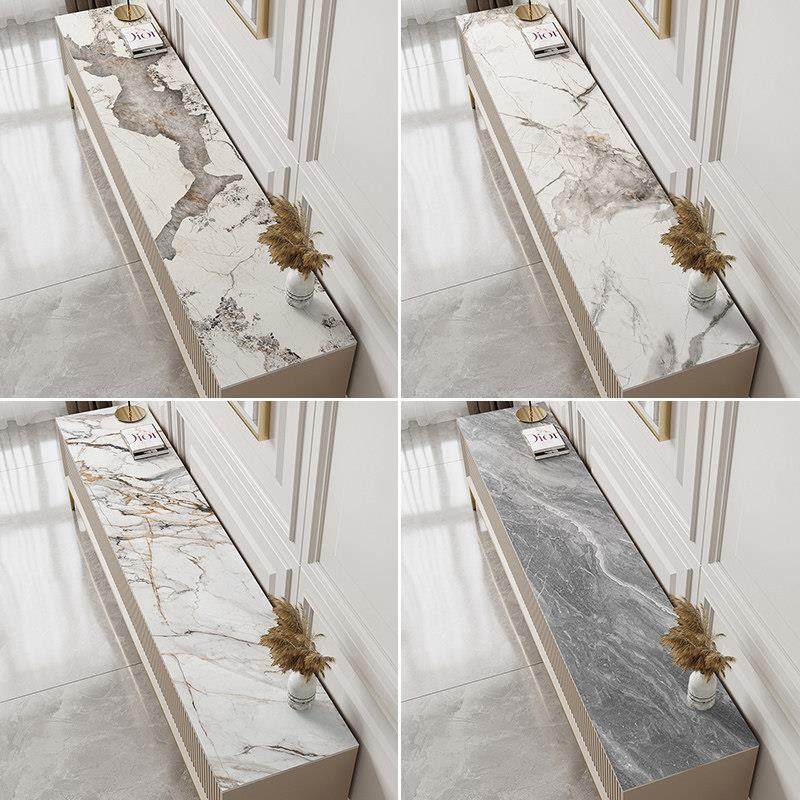 大理石电视柜桌垫台子盖布轻餐柜洗奢客厅免LYPG-205长条皮革面保