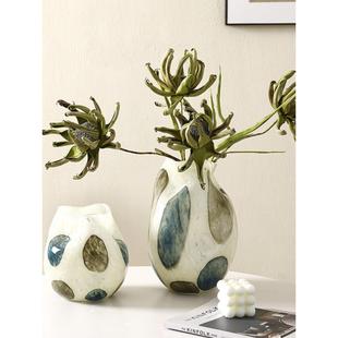 024新玻2璃花瓶可访问豪华高端水培异b形中世24090801纪覆古手绘