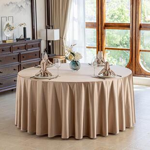 酒店桌艺布店饭厅宴会大桌圆形饭桌圆布圆桌餐桌布现0001代简约布