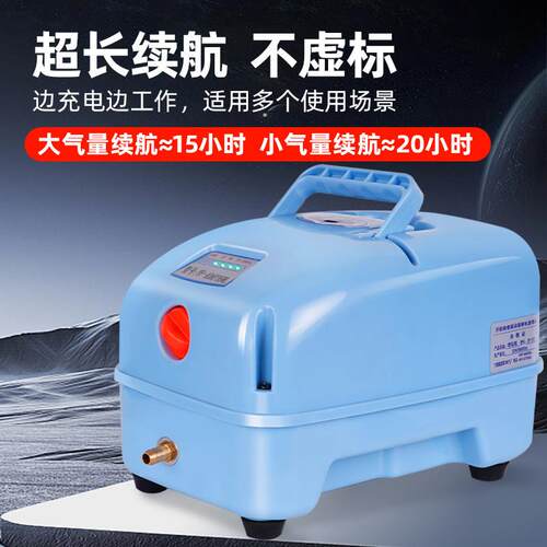 交直流氧气泵充打氧机用增氧泵钓鱼专用养鱼户池TC-20240外电两鱼