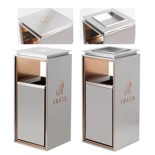 户外不锈钢垃圾桶商用号酒奢店大堂立IWM烟灰桶轻大商式场电梯口