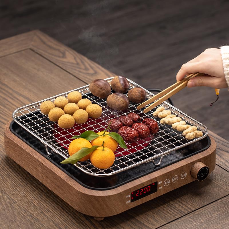 2025新款室内围YLM-WLZC炉煮茶电陶炉 红家用网玻冬日烤炉璃煮茶