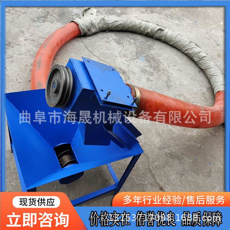 收玉米装车吸粮机 海晟软管抽粮上车机 双管长距离车载吸粮机