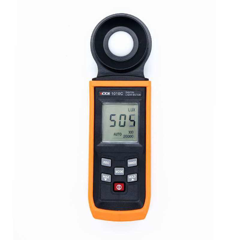 胜利数字照度计VC1010C流明测光表200000Lux照度计亮度表照度仪