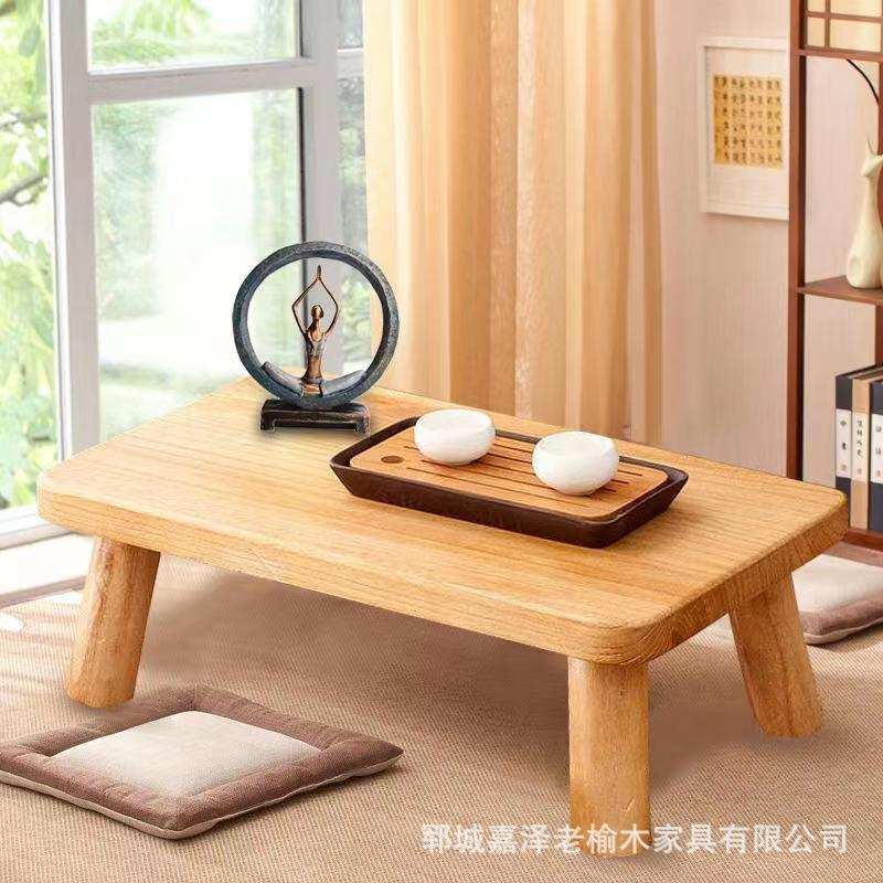 北方老榆木床上写字桌榻榻米实木炕桌书桌写字台厂家小茶桌边角几