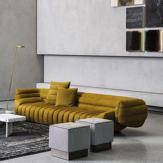 Baxter沙发意大利轻奢沙发磨砂皮客厅别墅意式极简接触面皮