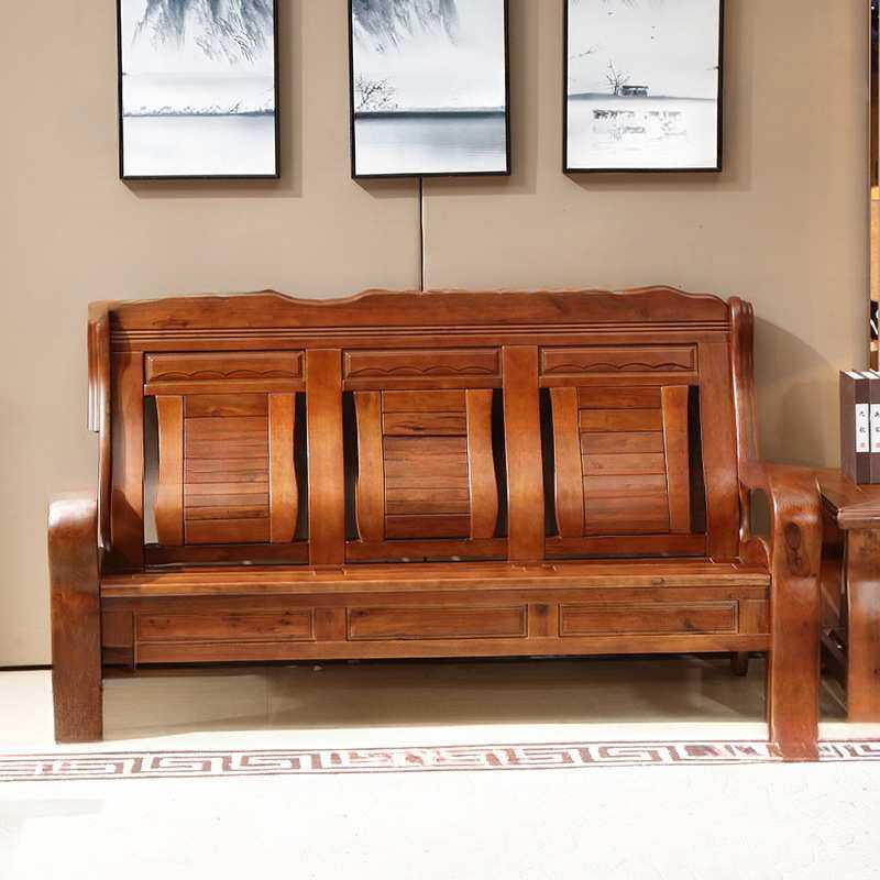 香樟木全实木沙发中式客厅小户型家用木质联邦椅子春秋椅榫卯工艺