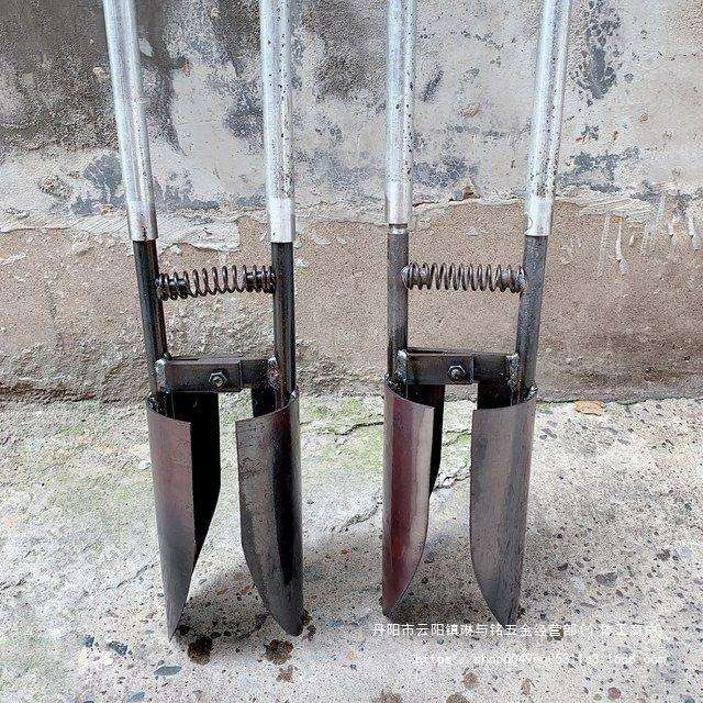 挖土挖硬土夹锹对锨掏土挖电线杆洞挖树坑洛阳铲打洞移苗