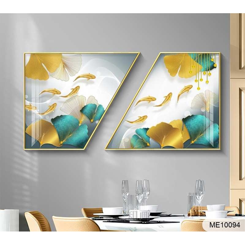 餐厅装饰画现代简约梯形饭厅挂画抽象大气酒柜壁画过道走廊画图片