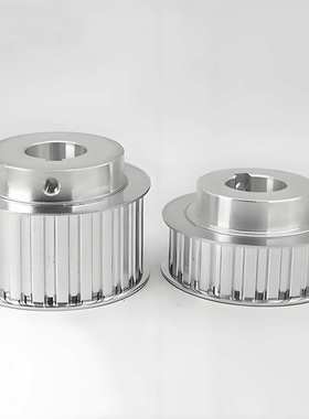 EAL41梯形齿同步轮H型齿距12.7有法兰EAL01-H075标准型EAL21-H100