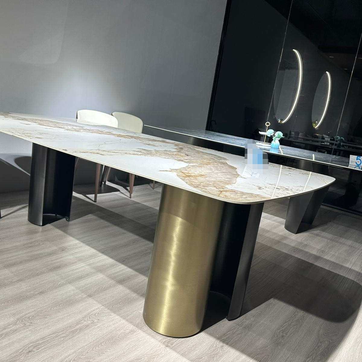 岩板餐桌长方形简约现代小户型轻奢大理石创意设计师不锈钢饭桌,鲜花速递/花卉仿真/绿植园艺,割草机/草坪机,淘宝优惠券,粉丝福利购,淘宝优惠卷