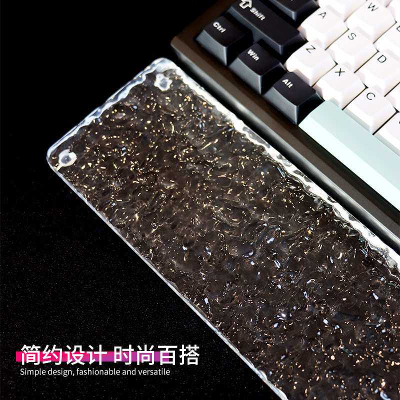 亚克力水波纹按磨手碗托架机械键盘手托防汗掌托腕托垫61/68/87键