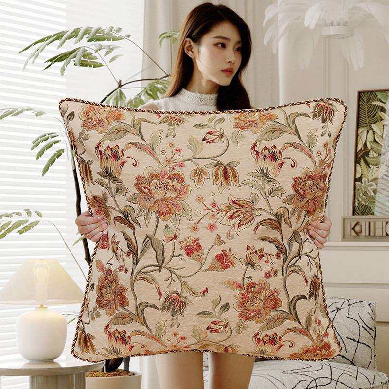 欧式抱枕靠垫沙发客厅轻奢感靠枕抱枕套罩床头大靠背2025新款