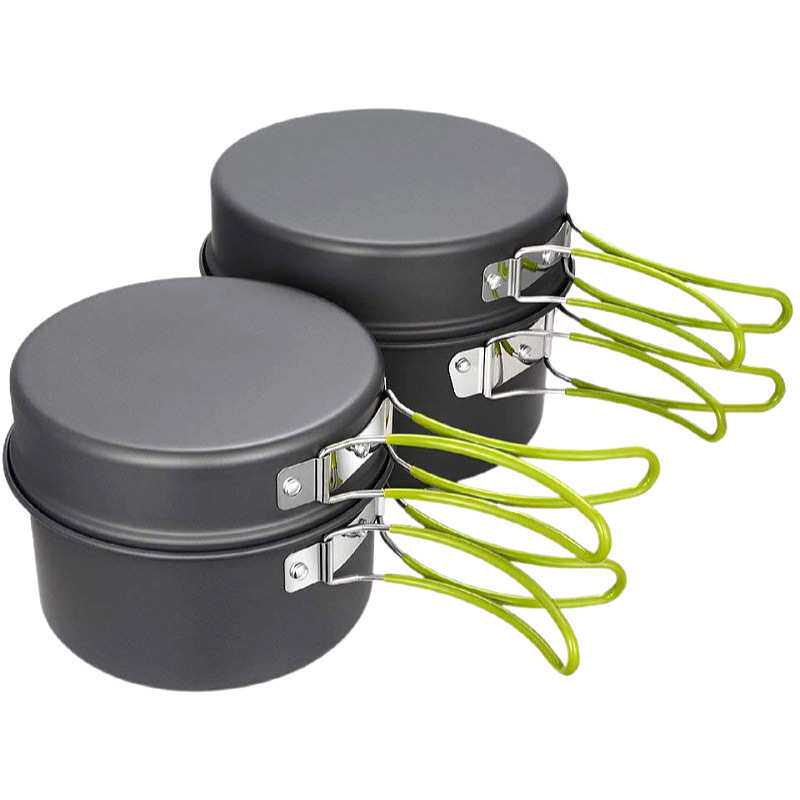 DS301野营锅具 野营套锅野外餐锅组合便携式套锅野营餐具户外用品