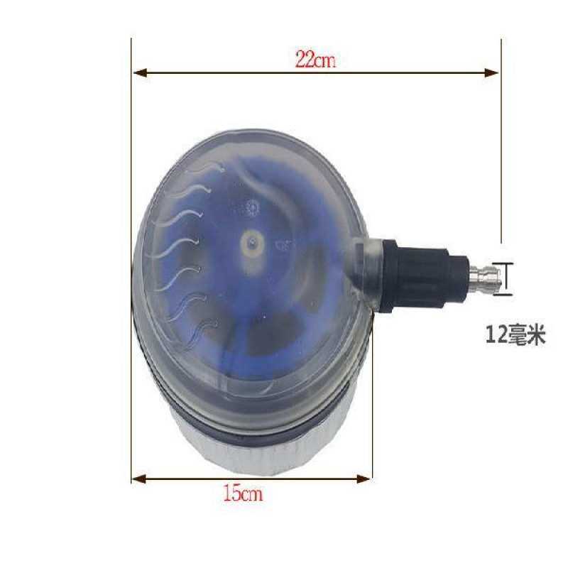 新款高压洗车工具旋转通水刷1/4公接快速接头接洗车机