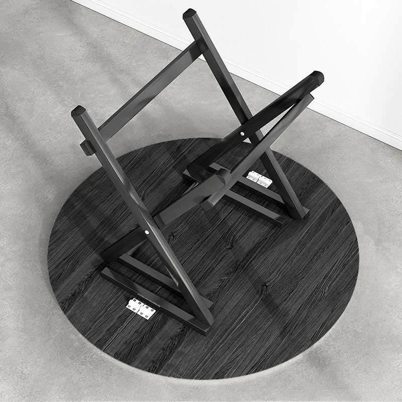 折叠圆桌餐桌家用小户型桌椅套装出租房简易租房吃饭桌便携小桌子