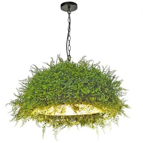 绿植花草装饰吊灯音乐餐厅主题酒吧清吧火锅店田园名宿繁花工业风