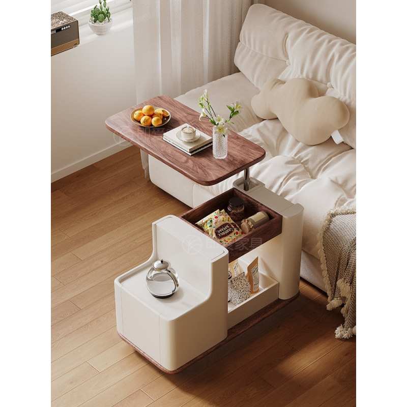 ir移动茶几客厅沙发小户型北欧简约家用多功能升降茶台推车阳台角