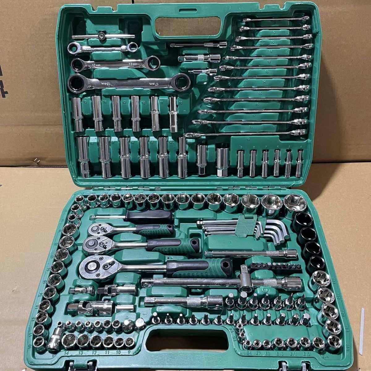 121件套汽修工具套装套筒扳手组合工具修车工具一整套维修工具