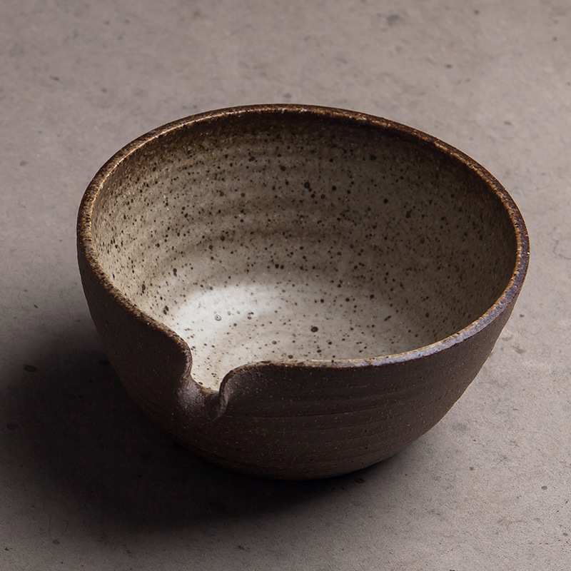 日式粗陶抹茶碗 茶渣斗窑变水洗 茶洗茶道茶具手工干泡茶盏分茶碗