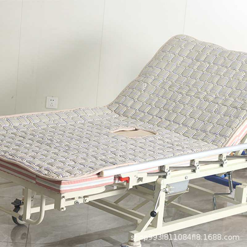 护理床配套棉褥子带便孔可机洗床垫家用病床电动翻身护理床