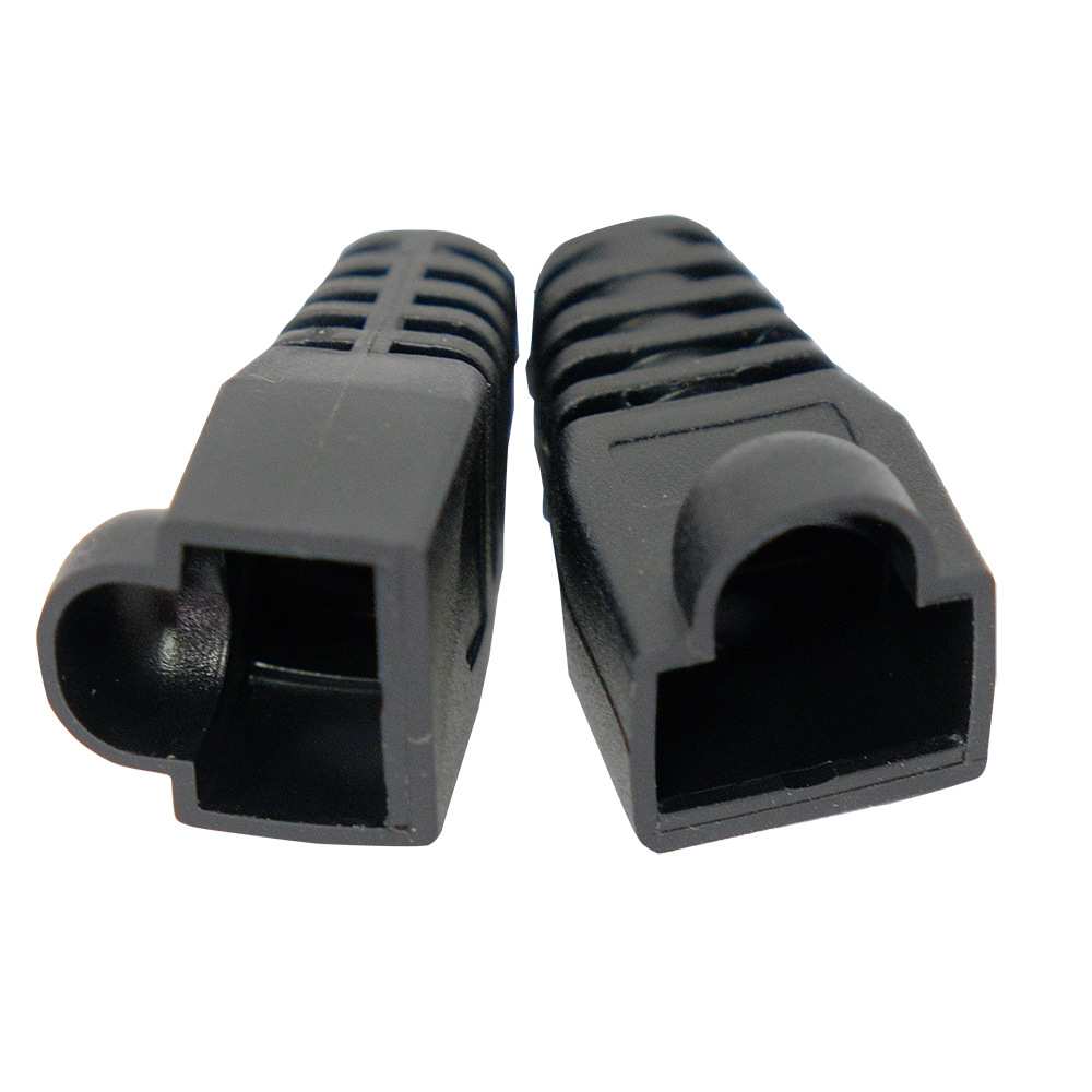 方贝 RJ45水晶头护套8P8C通用网络塑料OD孔径6.5mm超五类网线护套