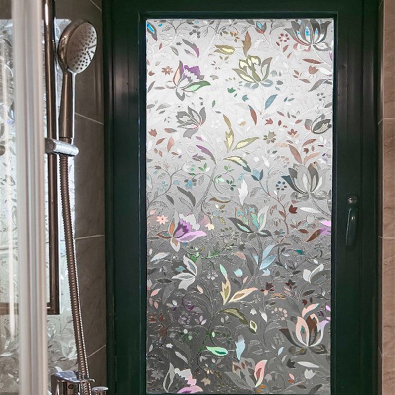 彩色磨砂窗户贴纸透光不透明静电防窥窗贴防走光装饰窗花玻璃贴膜