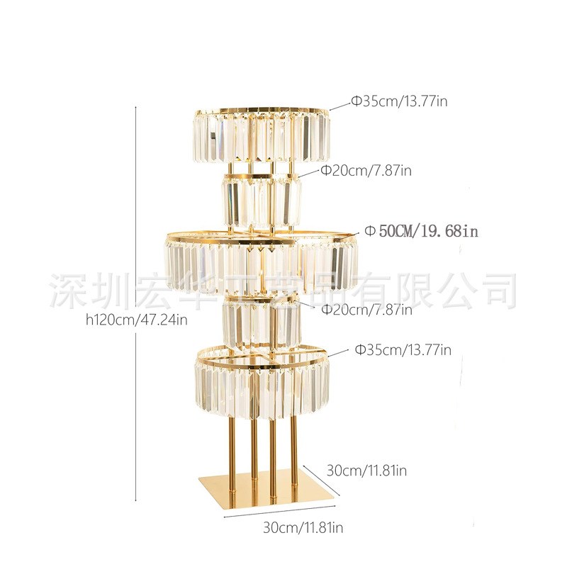婚庆装饰用品亚克力水晶路引婚礼舞台签到处圣诞装饰落地花架摆件