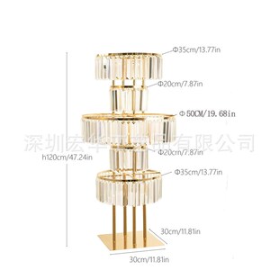 婚庆装 饰落地花架摆件 饰用品亚克力水晶路引婚礼舞台签到处圣诞装