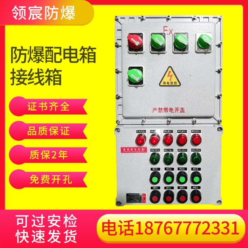 不锈钢防爆配电箱动力照明仪表接线箱插座检修箱控制箱防爆配电柜