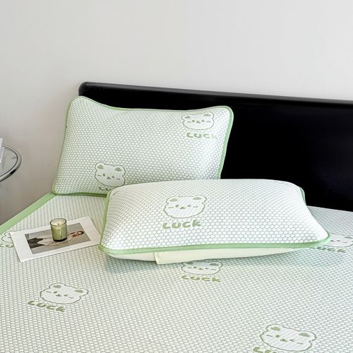 2025新款A类冰豆豆凉席三件套夏天凉感垫子空调可水洗豆豆软凉席