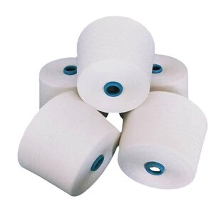 精梳棉50 纤维50混纺线21支32支40支紧密纺白色混纺棉纱线