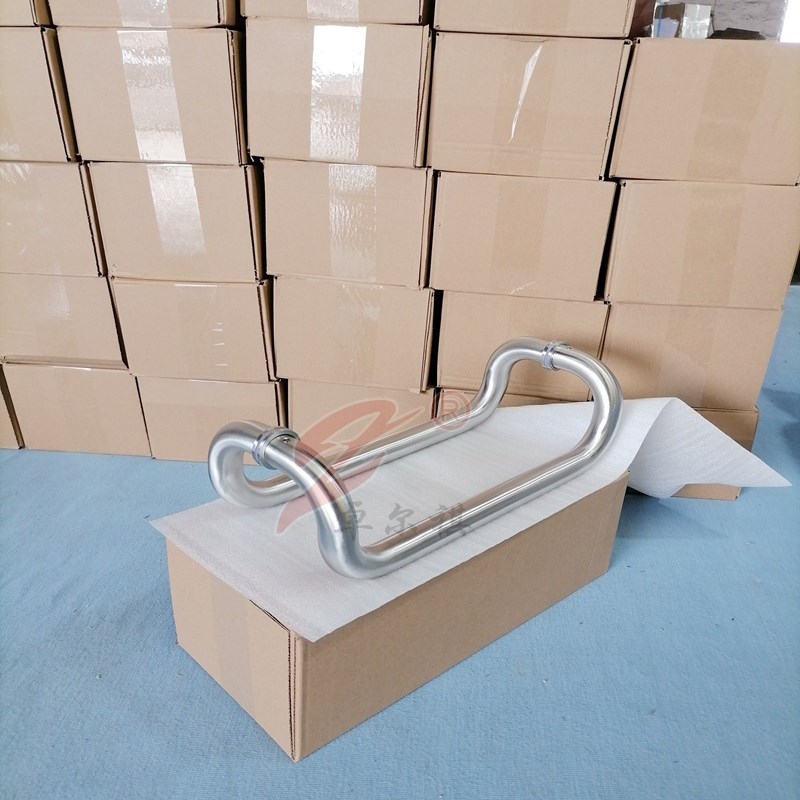 不锈钢拉手玻璃门拉手弯管四弯大门拉手木门酒店推拉门把手扶手