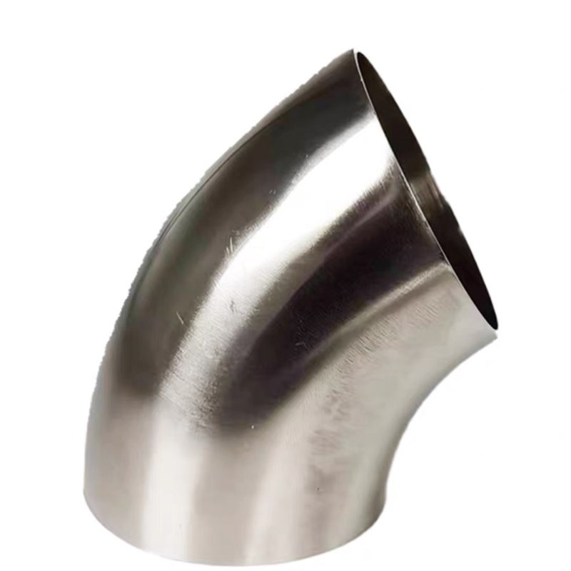 定制304/201不锈钢弯头30 60度弯头装饰焊接冲压弯头楼梯扶手弯头