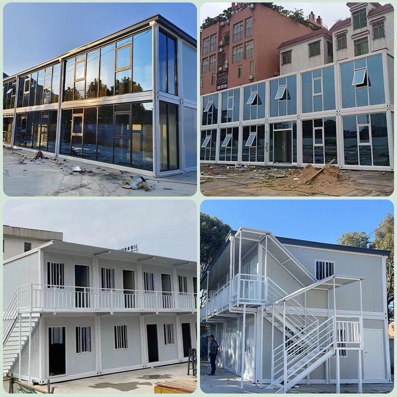 集装箱活动板房快拼房可移动工地宿舍阳光房玻璃幕墙卫生间淋浴房