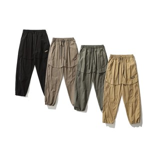 机能拉链设计 裤 宽松阔腿 多口袋工装 山系户外男士 王炸伞兵裤