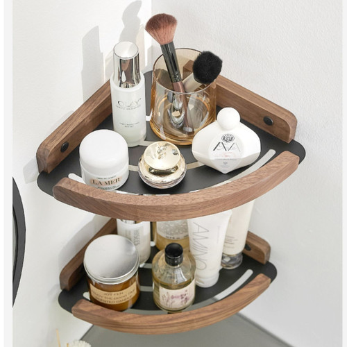 卫生间三角架免打孔浴室厕所置物架洗手间墙角收纳架洗澡间转角架