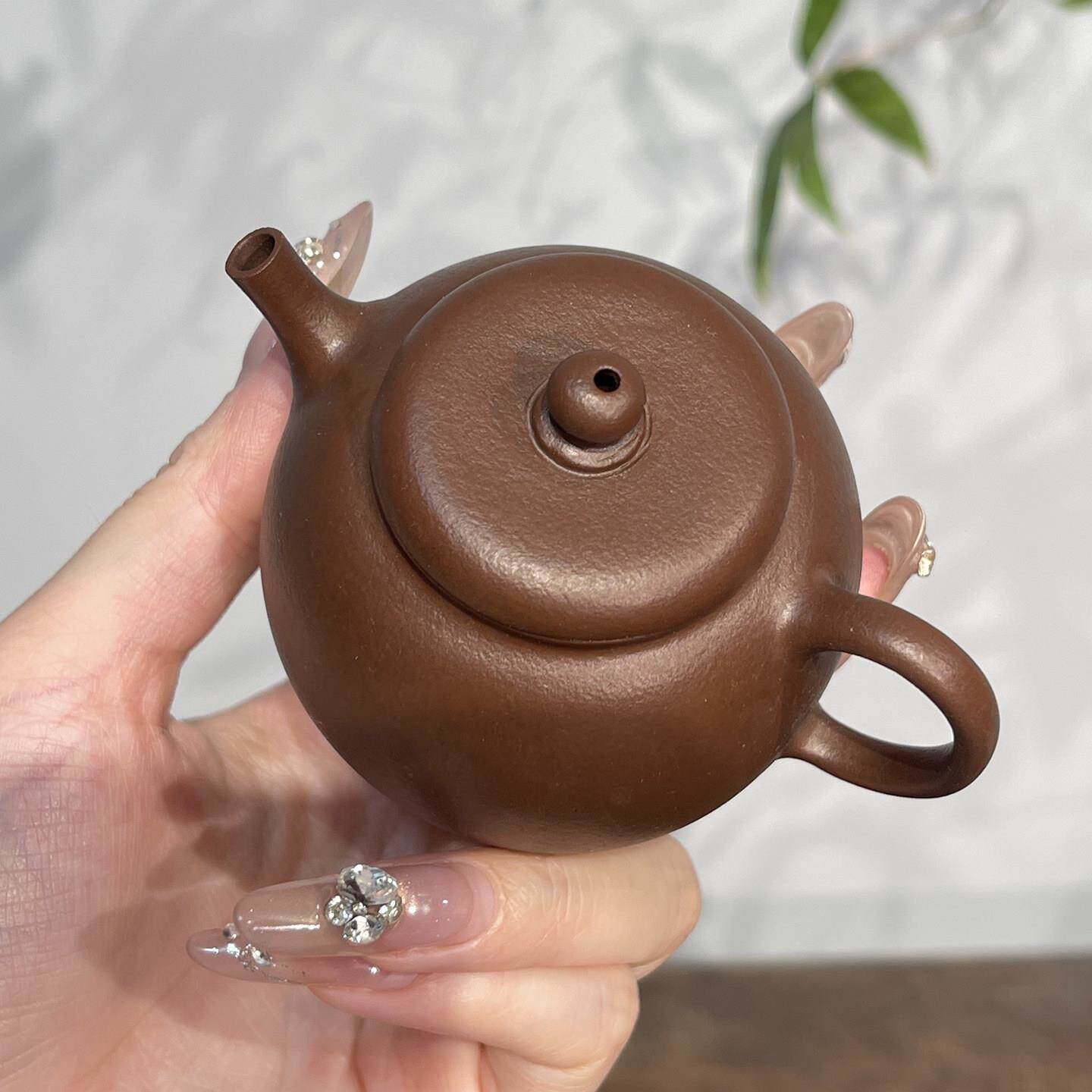 惊 朱泥紫红降坡酌古壶复古家用不烫茶OCB砂手壶带过滤泡茶蛰器单