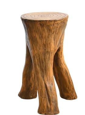 落摆流水景假山工艺鱼缸底座仿件盆根雕玄关招财地装饰底座花托架