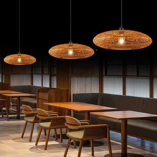 日式竹藤编吊灯餐厅饭店火锅店JKM室民宿客栈东茶南风格艺编织灯