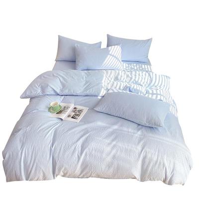 in床品华夫格被套件套四qse026夏季床被罩宿舍床上s三北单欧风床