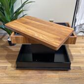 动移边推车现代简几约实储物收纳茶几带轮可折无品牌 叠升降沙发