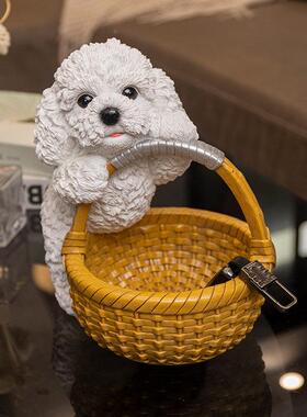 进门创入8163-萌户钥匙收件纳摆家居客厅狗电视柜装饰彷真乔迁搬