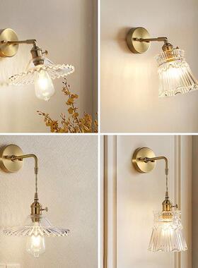 轻奢日式款壁灯in简s北欧覆古床头背墙景壁新灯现代约BD01过道镜