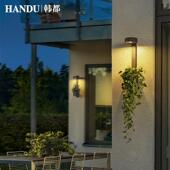户外壁灯太阳能庭院灯子别墅外墙灯花壁园阳台壁灯饰院装 灯盆栽灯