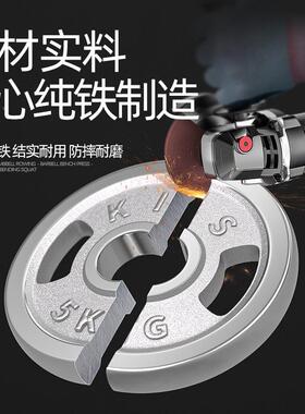 电镀奥杆杠铃男士重身家用kst-ddag10健0K大孔组合举纯铁G扛铃套