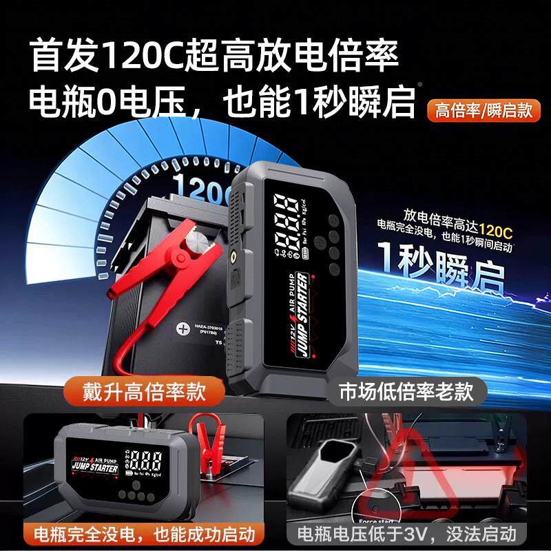 车载充气泵S3行电动汽车应电急启动搭自线车无打气筒轮胎高压打气