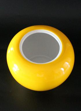 景德黄色UWK陶瓷花瓶镇件聚宝盆摆彷古陶土罐子插花招财薰香炉盆