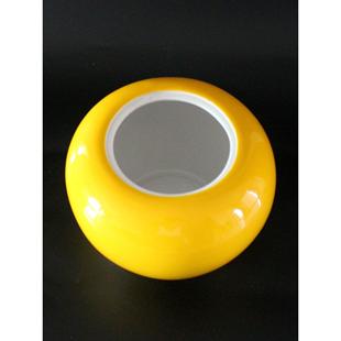 景德黄色UWK陶瓷花瓶镇件聚宝盆摆彷古陶土罐子插花招财薰香炉盆